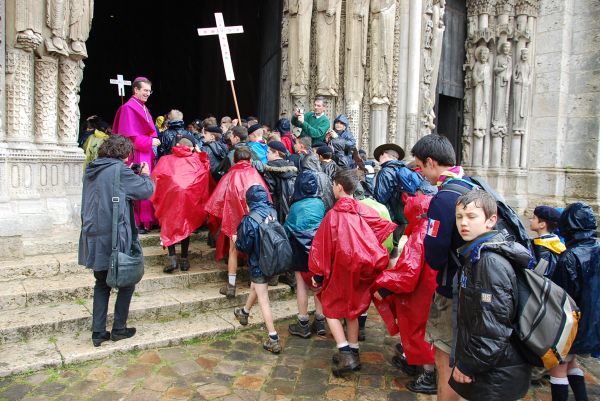 Entrée dans la cathédrale