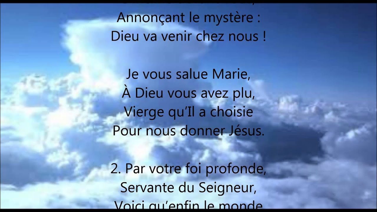 Je vous salue Marie, à Dieu vous avez plu NotreDame de Chrétienté